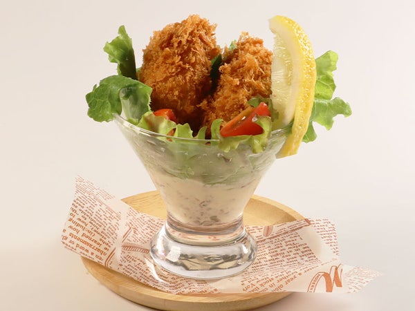 いぶりがっこタルタルのカキフライ